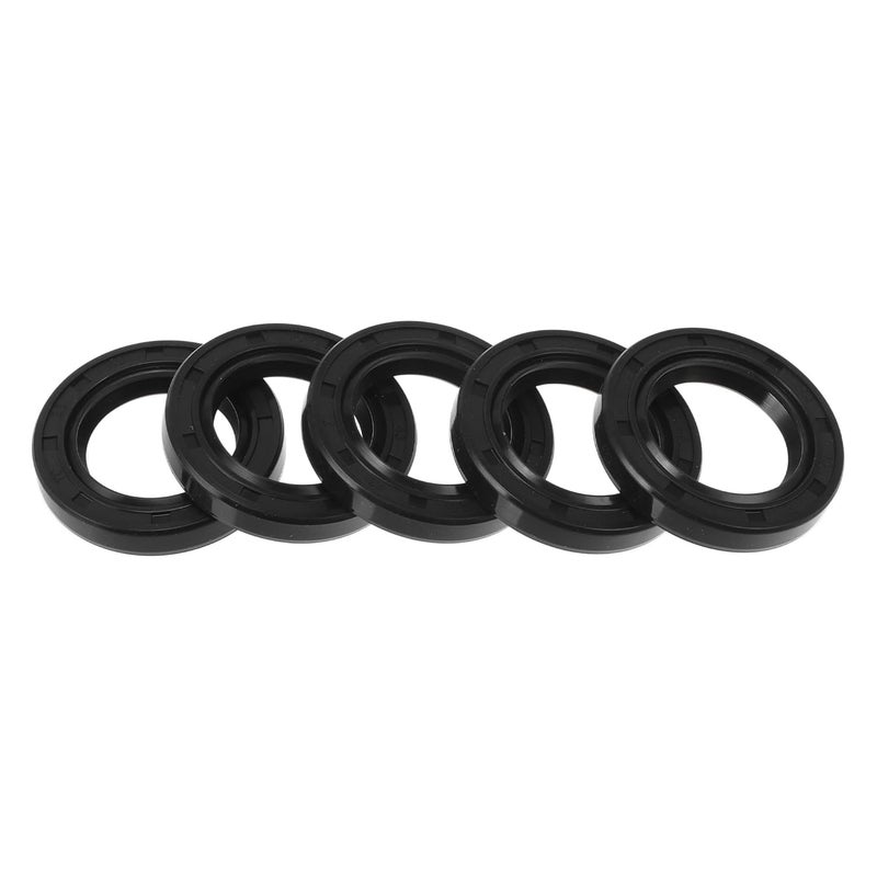 RATCHROLL Oil Seal TC Seal Ring Rotary Shaft Seal 28x43x7mm High Pressure Nitrile Rubber Black 5 Pcs - Image 1